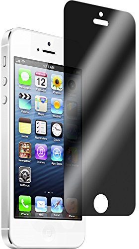 PhoneNatic 1er-Pack Glas-Folie Privacy kompatibel mit Apple iPhone 5 / 5s / SE - Schutzglas für iPhone 5 / 5s / SE