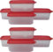 TUPPERWARE Kunststoff Smart Saver Behälter Set, 500 ml, 8, Rot