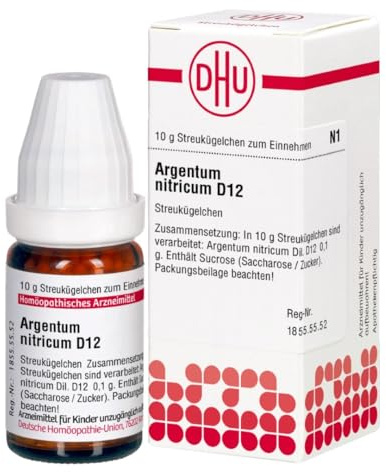 DHU Argentum nitricum D12 Streukügelchen, 10 g Globuli