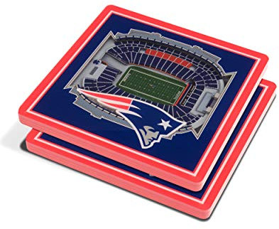 YouTheFan NFL New England Patriots 3D StadiumView Untersetzer – Gillette Stadium