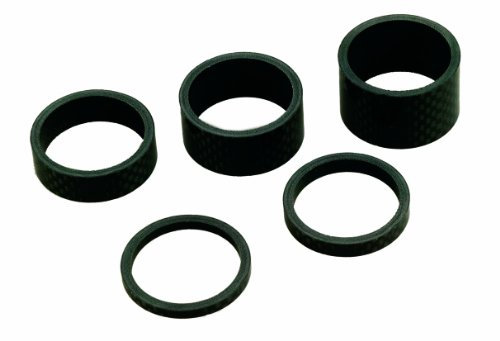 Point Carbon Distanzring-set 1 1/8 Head Spacer, schwarz, 8 x 8 x 4 cm