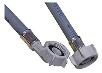 Tuyau d'arrivée d'eau universel livré sans joints avec raccords droit x coudé (L1500mm 3/4 F x 3/4 C) Machine à laver, Lave-linge 92250869, 4819530289