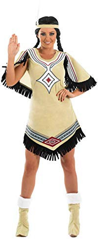 Fun Shack Disfraz Nativa Mujer Adulto, Traje Indigena, Disfraz Carnaval y Halloween Mujer - M