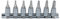 KS Tools 922.1499 Schienensteckschlüsselsatz 7-teilig Torx Schraubendreher Ultimate Pierced