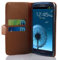 Cadorabo Hülle für Samsung Galaxy S3 / S3 NEO in KAKAO BRAUN – Handyhülle aus glattem Kunstleder mit Standfunktion und Kartenfach – Case Cover Schutzhülle Etui Tasche Book Klapp Style