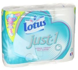 LOTUS-LOTUS JUST1 Papier Hygienique 6 Rouleaux Col.