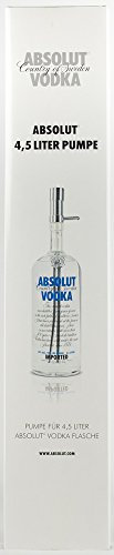 Absolut Vodka Pumpe für 4,5 Liter Flaschen aus Edelstahl original verpackt