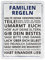 trendaffe - Das Familien Regeln Metallschild in 15x20 cm