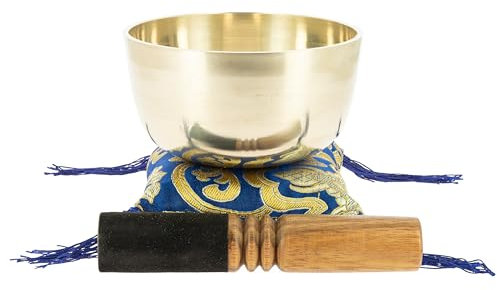 Tierra Zen Cuenco Tibetano, Dorado, 12 cm