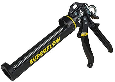 Everbuild Super Flow Sealant/Adhesive Cartridge Applicator Gun with Rotating Barrel – Soft Grip Handle – For Cartridges Up to 310 ml