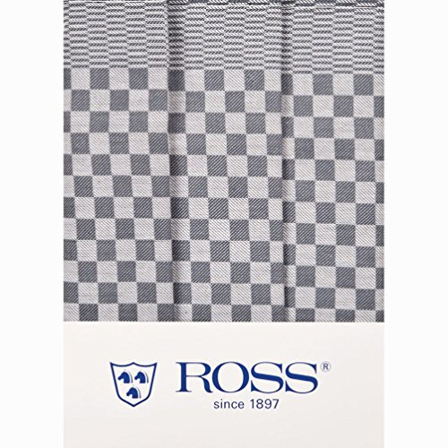 Ross 3er Pack Baumwoll-Geschirrtücher Gebild Silber 45x65 cm