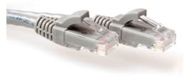 ACT CAT6A U/UTP SNAGLESS GY 1.00M