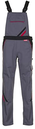 Planam Highline Damen Latzhose Schiefer schwarz rot Modell 2339 - Größe 34