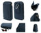 DFV mobile - Etui Schutzhülle Vielgebrauch mit Fächer, Reißverschluss, Schlaufe für Gürtel und karabiner Haken für Caterpillar CAT S40 - Farbe Blau
