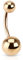 Paula & Fritz® Piercing Nombril en Acier Inoxydable Acier Chirurgical 316L Or Rose (...