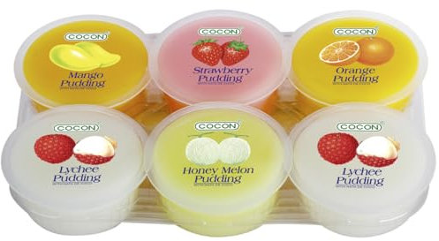 Cocon Assorted Fruit Jelly Pudding, 6 x 80g