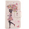 Lankashi PU Flip Leder Tasche Hülle Case Cover Handytasche Schutzhülle Etui Skin Für THL 2015 FHD 5 4G Umbrella Girl Design