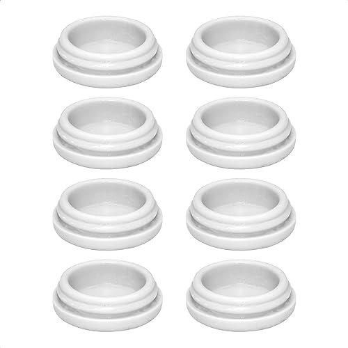 WAGNER QuickClick® Kunststoffgleiter Möbelgleiter Stuhlgleiter Ersatz - 8er-Set Ersatzgleiter austauschbar ersetzbar - Kunststoff HYPER - Durchmesser Ø 20 mm - für Basis Ø 20 mm -Made in DE - 15792800