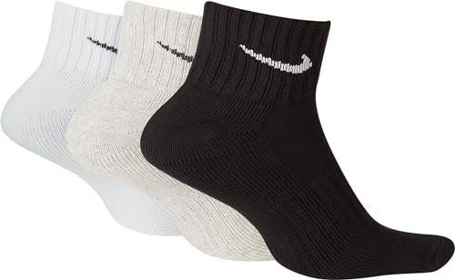 Nike One Quarter Socks - 3er Pack ,Unisex , Mehrfarbig, 38-42 EU