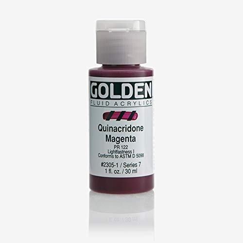 Golden : High Flow : Acrylic Paint : 30ml : Quinacridone Magenta : S7