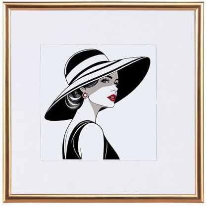 IDEAL TREND New Lifestyle Kunststoff Bilderrahmen quadratisch Foto Rahmen Picture Frame Collage: Farbe: Bronze | Format: 40x40