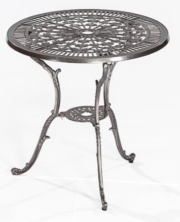 Gartentisch Lugano aus Aluminiumguss Graphit, wetterfefst