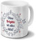 Tasse mit Namen Brigitte - Motiv Ohne Brigitte ist Alles blöd - Ornamente Design - Namenstasse, Kaffeebecher, Mug, Becher, Kaffeetasse - Farbe Weiß