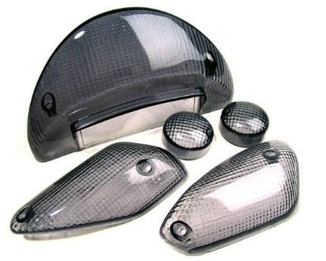 Lenti e fanale posteriore STR8 per MBK Nitro/Yamaha Aerox (dal 1999), nero