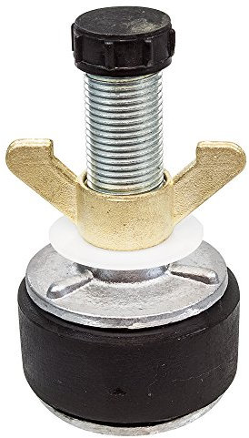 SCAPP Verstellbarer Rohrstopfen ALU 2,5“ für Rohr-Innen-Ø 62 – 70 mm, mit 1/2“ Hohlgewinde (weitere Größen verfügbar)