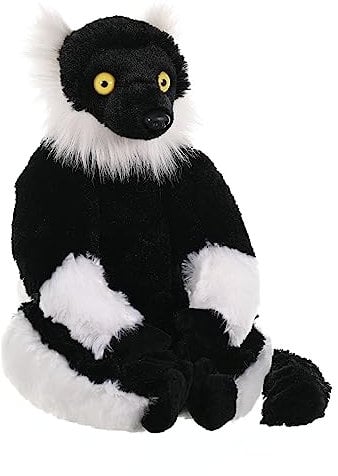 Wild Republic 11475 12230 Nero-Bianco, coccolone Peluche, Regali per Bambini Plüsch Schwarz Weiß Lemur, Cuddlekins Kuscheltier, Plüschtier, 30 cm