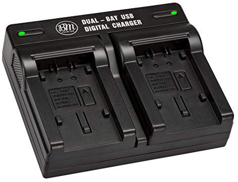BM Premium VW-VBK180, VW-VBK360, VBT190, VBT380 USB Dual Battery Charger for Panasonic Camcorders