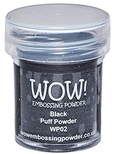 WOW! Embossing-Puder, 15 ml, schwarzer Puff