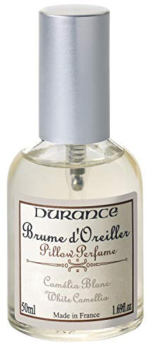 Durance White Camellia Pillow Spray - 50ml, Soothing Floral Fragrance, +/- 60 Sprays for Relaxing & Refreshing