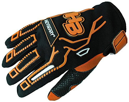 HEYBERRY Motocross MTB MX Handschuhe schwarz orange Gr. XL