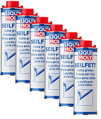 6x LIQUI MOLY 6173 Seilfett Schmiermittel Dose Blech 1L