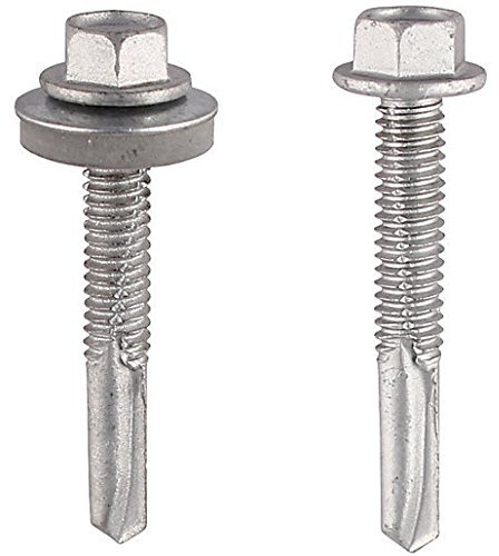 Self Drilling Screws for Heavy Section Steel - Size: 5.5 x 80mm - Washer Size: 16mm - H80W16B Pack of: 100