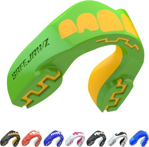 SAFEJAWZ Sport Zahnschutz Erwachsene und Kinder Sport Mundschutz Für alle Vollkontakt-Sportarten einschließlich Rugby, MMA, Kampfsport, Kickboxen, Judo, Hockey & Boxe
