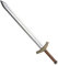 W WIDMANN MILANO Party Fashion 8624G - Kreuzschwert, Länge circa 86 cm, Metall Optik, Waffe, Accessoire, Mottoparty, Karneval