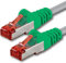 1aTTack.de - 1x cavo patch CAT6 da 2 m S/FTP schermatura PIMF CAT.6 cavo di rete RJ45 cavo Ethernet DSL router LAN switch modem patch panel - crossover - 1 pezzo