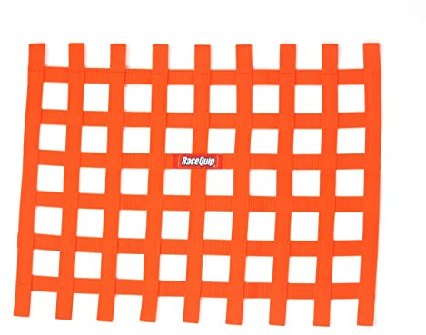 RaceQuip® 721045RQP Window Net 1 in Webbing - 24 x 18 in Rectangle - Orange