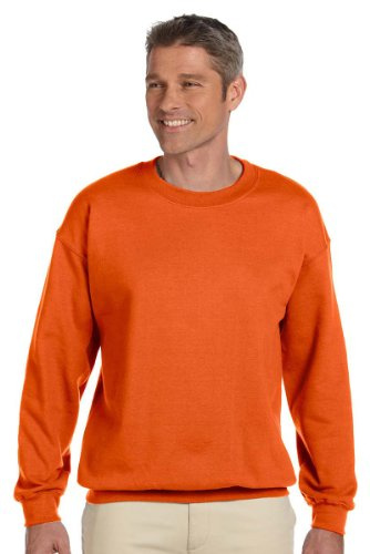 Gildan Men's Sweatshirt - Orange - Small