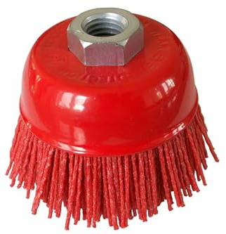 Ø 100 mm Nylon Kunststoffbürste Topfbürste M14 Gewinde für Winkelschleifer