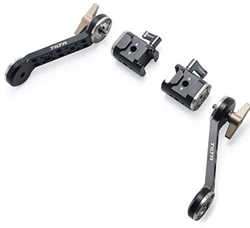 Tilta Einstellbare NATO-Schienen-Extender-Arme für DJI RS4/RS4 Pro/RS3/RS3 Pro/RS2/RSC2 Gimbal mit Rosettenmontage TGA-ANA