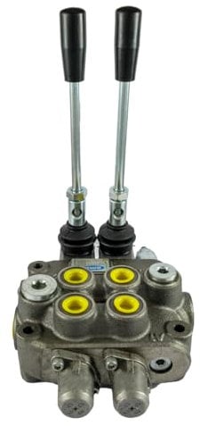 Ama Distributore oleodinamico: Distributore oleodinamico a 2 leve, Tipo basic, 3/8, 40 Litri, 180 bar