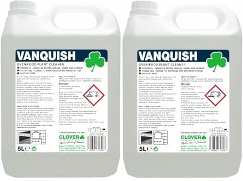 Clover 304 Vanquish Heavy Duty Oven & Food Plant Cleaner 5 Litre - Pack of 2