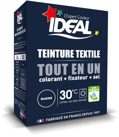 Ideal Teinture Textile Tout en un 230 g Bleu Marine