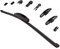 INION- CLIP1010 - Heckwischer 400mmHeckscheibenwischer PREMIUM Scheibenwischer HECK Hinten AERO Wischerblatt mit aerodynamischer Spoiler ohne sichtbaren Metallbügel