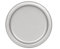 Silver Solid Round Paper Dessert Plates (17cm) 20 Count - Vibrant Paper Plates for Parties and Events, Perfect for Appetizers, Snacks, and Desserts