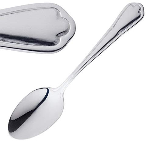 Olympia Dubarry Teaspoon 18/0 Stainless Steel. Solid handle. Pack quantity: 12