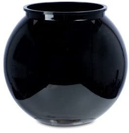 Bar@drinkstuff Plastic Cocktail Fish Bowl, Black, 3ltr / 18.5cm, Cocktail Sharer, Punch Bowl, Novelty Drinkers Bowl